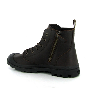 Palladium bottines et boots pampa zip leather ess marronA275501_3