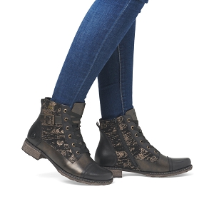 Remonte bottines et boots d4381 03 noirB904901_5