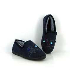 ISOTONER 97352 SLIPPERS CHAT Marine