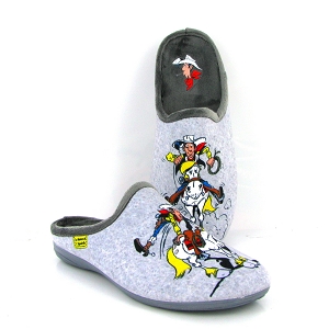 LA MAISON DE L ESPADRILLE L23 LUCKY LUKE Gris