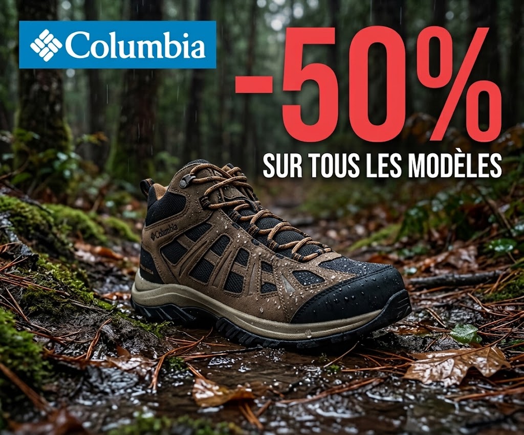 columbia chaussures randonnées destockage promotion soldes femme homme
