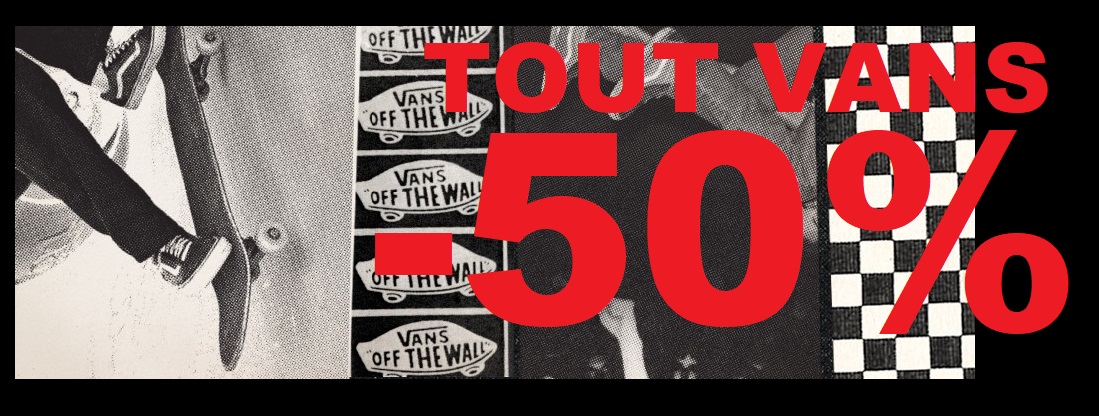 vans promotion chaussures -50% soldes black friday
