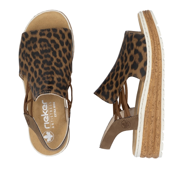 Rieker nu pieds et sandales 62741 90 leopardA275801_5