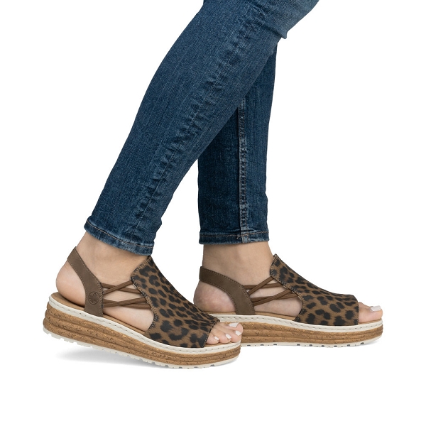 Rieker nu pieds et sandales 62741 90 leopardA275801_6