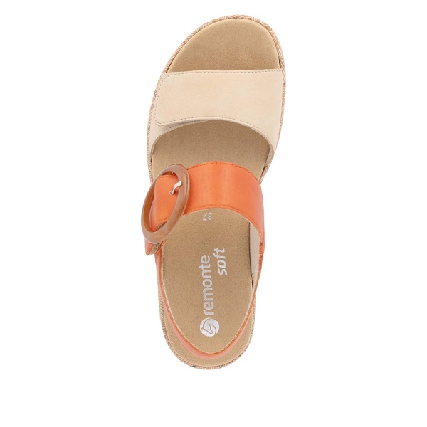 Remonte nu pieds et sandales r6853 39 orangeZ066301_3