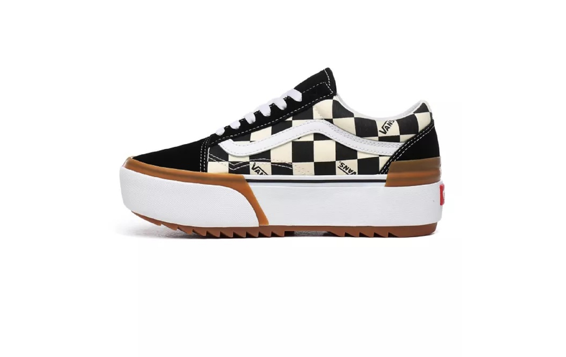 Vans Old Skool Stacked Checkerboard Vnoa4u15vlv1 Noir