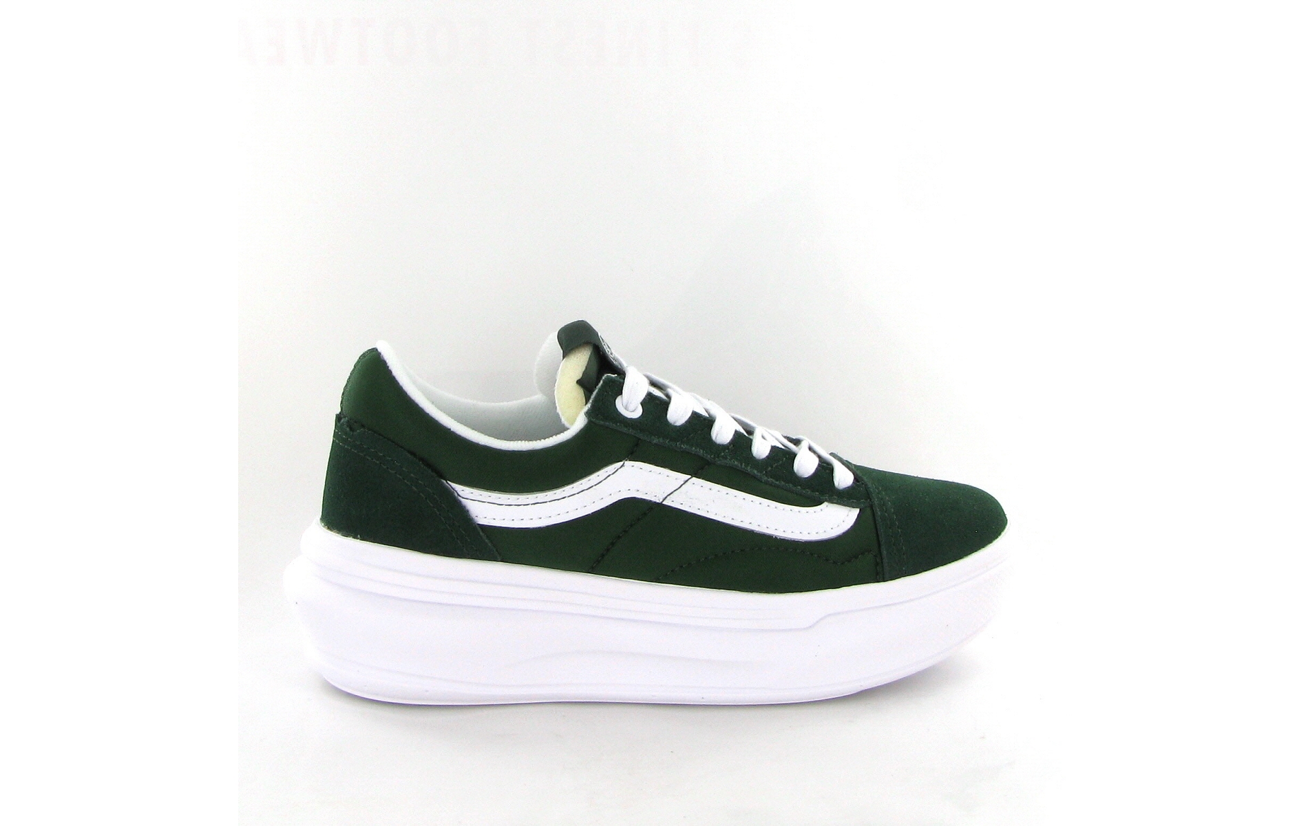Vans ua old skool overt cc dark greenwhite vert
